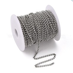Tarnish Resistant 304 Stainless Steel Rolo Chains&nbsp;STAS-O076-02