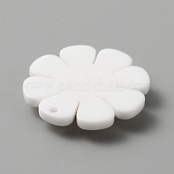 Opaque Resin Pendants&nbsp;LS-RESI-WH0029-46B-01