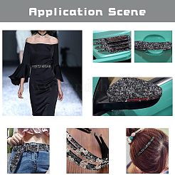Glitter Resin Hotfix Rhinestone(Hot Melt Adhesive On The Back)&nbsp;AJEW-WH0120-60C