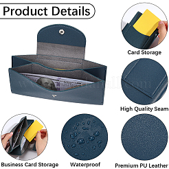 Rectangle PU Leather Credit Card Wallets&nbsp;AJEW-WH20054-291G