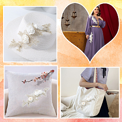 Polyester Embroidery Sequin Costume Accessories&nbsp;DIY-WH20025-017A
