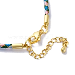 Polyester Cord Braided Bracelet Makings&nbsp;MAK-Z003-01G-24