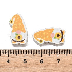 Printed Poplar Wood Beads&nbsp;WOOD-Z008-01A