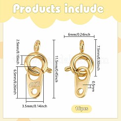 16Pcs Brass Spring Ring Clasps&nbsp;KK-PH0012-87