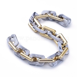 Handmade CCB Plastic Boston Link Chains&nbsp;AJEW-JB00683-10