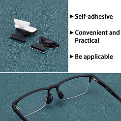 25 Pairs 5 Style Butterfly & Flat Round Anti-Slip Adhesive Soft Silicone Eyeglass Nose Pads&nbsp;FIND-GF0004-10