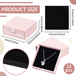 Cardboard Jewelry Set Packing Drawer Boxes&nbsp;CON-WH0115-43C