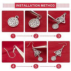 DIY Knot Drop Earring Making Kit&nbsp;DIY-SC0018-18