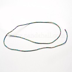 Electroplate Non-magnetic Synthetic Hematite Bead Strands&nbsp;G-F300-37A-02