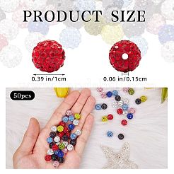 Pave Disco Ball Beads&nbsp;RB-SZ0001-09A