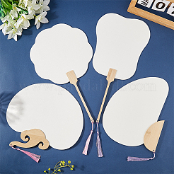 4Pcs 4 Styles Paper Fans&nbsp;AJEW-GF0011-45A