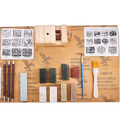 Chinese Seal Stamp Cutting and Stone Seal Carving Hand Tools Set&nbsp;TOOL-WH0029-03