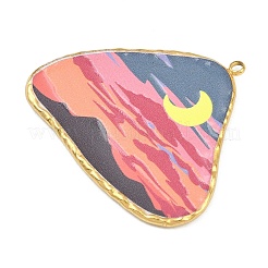 Printed 304 Stainless Steel Pendants&nbsp;STAS-P419-08G-01