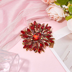 1Pc Alloy Rhinestone Brooches&nbsp;JEWB-MA0001-01A