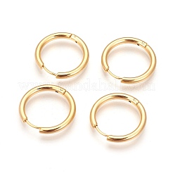 Ion Plating(IP) 304 Stainless Steel Hoop Earrings&nbsp;EJEW-P177-G-15