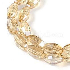 Electroplate Glass Beads Strands&nbsp;GLAA-Q101-03A-PL02