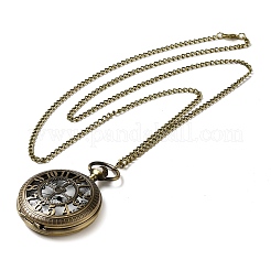 Alloy Glass Pendant Pocket Necklace&nbsp;WACH-S002-09AB