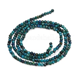 Natural Chrysocolla Beads Strands&nbsp;GG-CBA77FB-B12-2mm