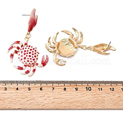 Alloy Dangle Stud Earrings&nbsp;EJEW-D327-01G
