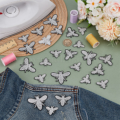 24Pcs 3 Styles Computerized Embroidery Cloth Iron on Sew on Patches&nbsp;PATC-FG0002-73A