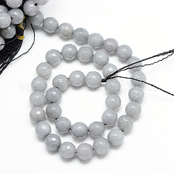 Natural White Jade Bead Strands&nbsp;G-R346-6mm-10
