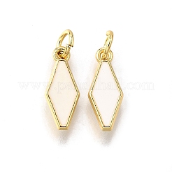 Brass Enamel Charms&nbsp;KK-C106-02G