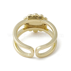 Brass Adjustable Open Rings&nbsp;RJEW-K257-87D-G