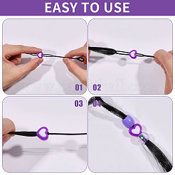 2Bags 2 Styles Resin Hair Beads for Hair Braiding Tool&nbsp;DIY-CA0008-38B