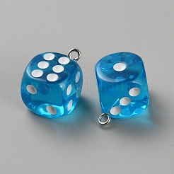 Transparent Resin Pendants&nbsp;RESI-WH0038-26G