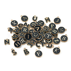 Initial Letter A~Z Alphabet Alloy Enamel Charms&nbsp;ENAM-TA0003-58