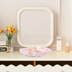 Shell Shaped Porcelain Jewelry Storage Display Trays for Rings&nbsp;AJEW-SP0006-06B-02