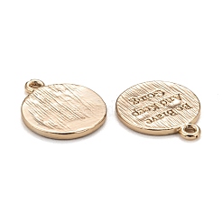 Brass Pendants&nbsp;KK-MSMC007-1G-1