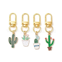 Cactus Alloy Enamel Pendant Decorations&nbsp;HJEW-JM02887
