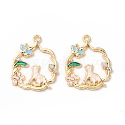 Alloy Enamel Pendants&nbsp;ENAM-C005-27G-02