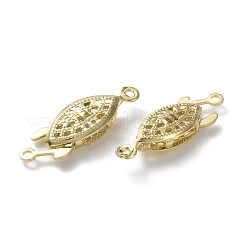 Brass Filigree Box Clasps&nbsp;KK-L205-07G