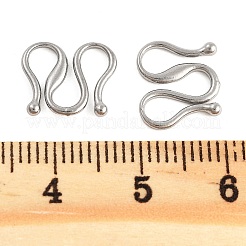 Non-Tarnish 304 Stainless Steel S-Hook Clasps&nbsp;STAS-L082-005P