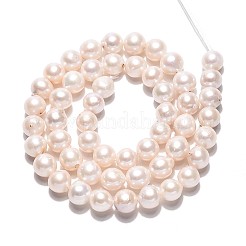 Baroque Natural Nucleated Pearl Keshi Pearl Beads Strands&nbsp;PEAR-S020-F12-01