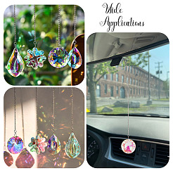 1Pc Transparent Glass Hanging Suncatchers&nbsp;AJEW-TADJ0001-02B