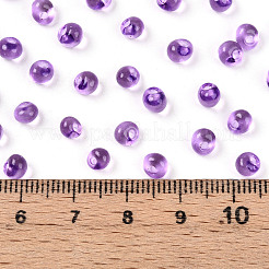 3/0 Baking Paint Glass Fringe Seed Beads&nbsp;SEED-A034-04F