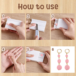3Pcs Rectangle Plastic Clay Mold&nbsp;TOOL-WH0059-051B