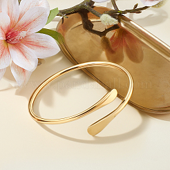 4Pcs 2 Colors Alloy Plain Bangles for Women&nbsp;BJEW-GO0001-04