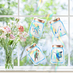 4 Sets 4 Style Waterproof PVC Window Film Adhesive Stickers&nbsp;DIY-GF0005-61