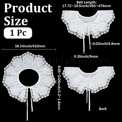 Polyester Embroidery Lace Collar&nbsp;AJEW-CY0002-85