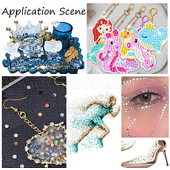 2Box 2 Colors Pointed Back Resin Rhinestone Cabochons&nbsp;MRMJ-DC0001-08