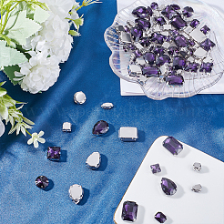 100PCS 10Style Sew on Rhinestone&nbsp;RGLA-GF0001-12B