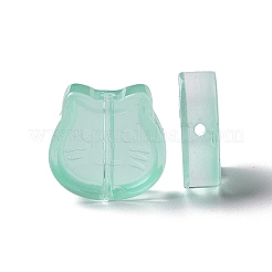 Transparent Spray Painted Glass Beads&nbsp;GLAA-I050-13G