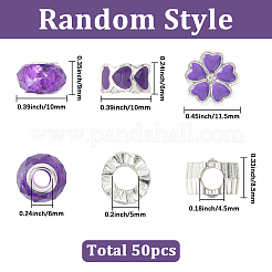 Alloy Rhinestone/Resin European Beads&nbsp;MPDL-SC0001-11C
