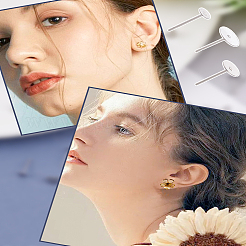 360Pcs 3 Styles 304 Stainless Steel Stud Earring Findings&nbsp;STAS-LP0002-14
