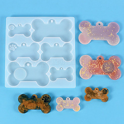 Bone Shape DIY Pendant Silicone Molds&nbsp;X-SIMO-PW0001-327