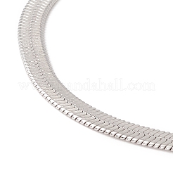 Non-Tarnish 304 Stainless Steel Herringbone Chains Bracelet for Men Women&nbsp;BJEW-D450-01P-01